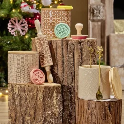 Outlet Coffret rouleau à pâtisserie à motif Noël Préparation Culinaire