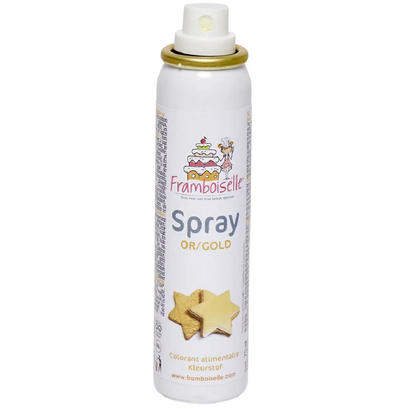 Colorant alimentaire spray doré 75 ml Préparation Culinaire