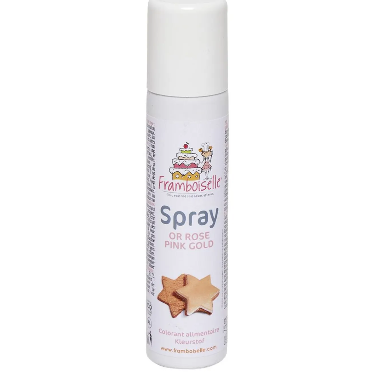 Colorant alimentaire spray rose doré 75 ml Préparation Culinaire