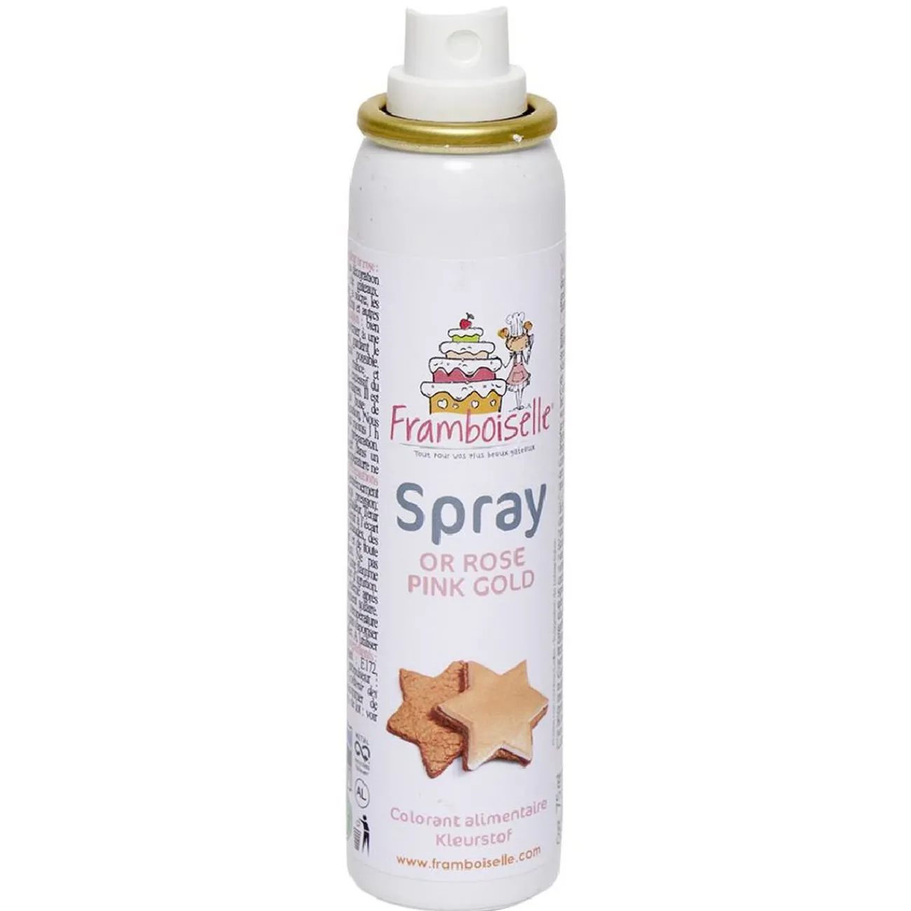 Colorant alimentaire spray rose doré 75 ml Préparation Culinaire