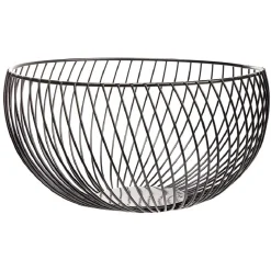 Hot Corbeille à fruits acier noir Rangement De Cuisine
