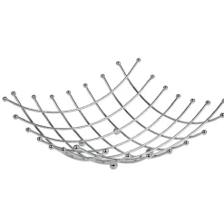 New Corbeille à fruits carrée design quadrillage Rangement De Cuisine