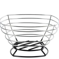 Best Corbeille à fruits métal filaire gris noir Rangement De Cuisine