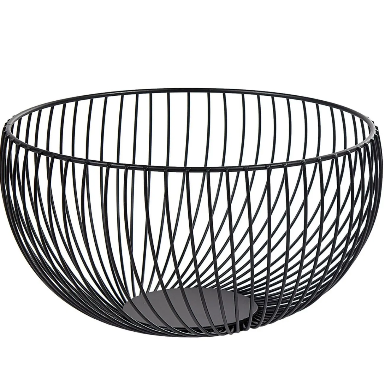 Hot Corbeille à fruits métal filaire noir Rangement De Cuisine
