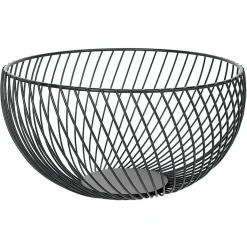 Hot Corbeille à fruits métal filaire noir Rangement De Cuisine