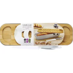New Corbeille à pain avec planche et couteau polypropylène Rangement De Cuisine