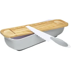 New Corbeille à pain avec planche et couteau polypropylène Rangement De Cuisine