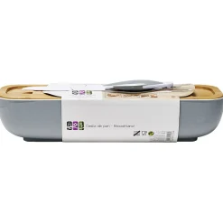 New Corbeille à pain avec planche et couteau polypropylène Rangement De Cuisine