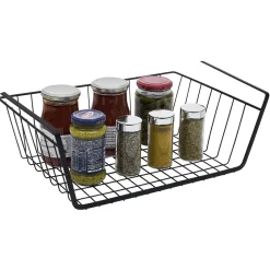 Online Corbeille à suspendre métal noir x2 Rangement De Cuisine