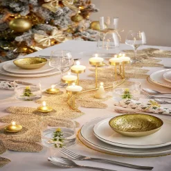 Outlet Coupelle en verre 200ml motif branches de sapin Ø12xH4,5cm - 3 coloris Vaisselle Et Accessoires De Table