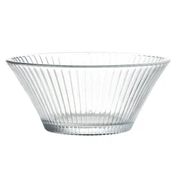 Outlet Coupelle en verre strié vert H5,4cm Vaisselle Et Accessoires De Table