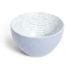 Outlet Coupelle porcelaine motif tissé blanc et bleu pastel Ø13xH7,2cm Vaisselle Et Accessoires De Table