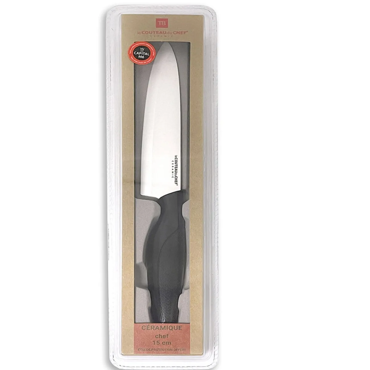 Outlet Couteau de chef lame céramique 15,5 cm Préparation Culinaire