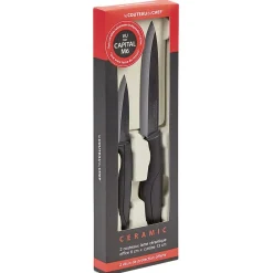 Clearance Couteau d'office et cuisine lame céramique x2 Préparation Culinaire