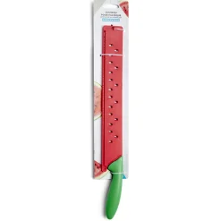 New Couteau pour pastèque métal rouge et ABS vert L43,5x5x2,5cm Préparation Culinaire