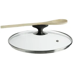 Couvercle anti éclaboussures en verre trempé Ø24 cm Cuisson
