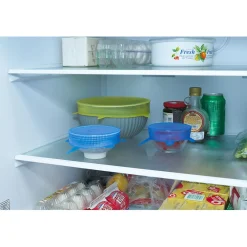 Best Couvercle en silicone étirable x5 bleu et jaune Conservation Alimentaire