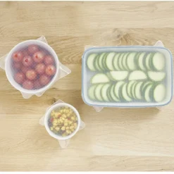 New Couvercle extensible en silicone transparent x3 Cuisson