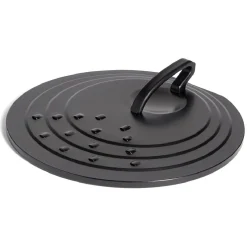 Sale Couvercle rond avec poignée acier noir Ø30cm Cuisson