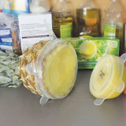 Couvercle silicone extensible blanc transparent x4 Cuisson