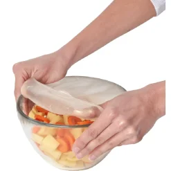 Couvercle silicone extensible blanc transparent x4 Cuisson