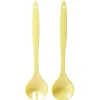 New Couverts à salade en plastique jaune x2 Préparation Culinaire