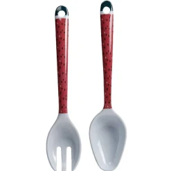 Hot Couverts à salade style tropical manche motif pastèque x2 Préparation Culinaire