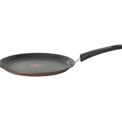 Discount Crêpière Tefal aluminium anti adhérente thermosignal marron Ø 25 cm Cuisson