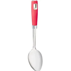 Sale Cuillère à servir inox manche en polypropylène rouge Préparation Culinaire