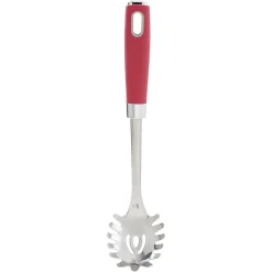 Cuillère à spaghetti en inox manche en polypropylène rouge Préparation Culinaire