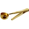 Cuillère pince sachet en inox doré Préparation Culinaire