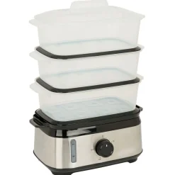 Sale Cuiseur vapeur 3x3L avec minuteur Petit Électroménager