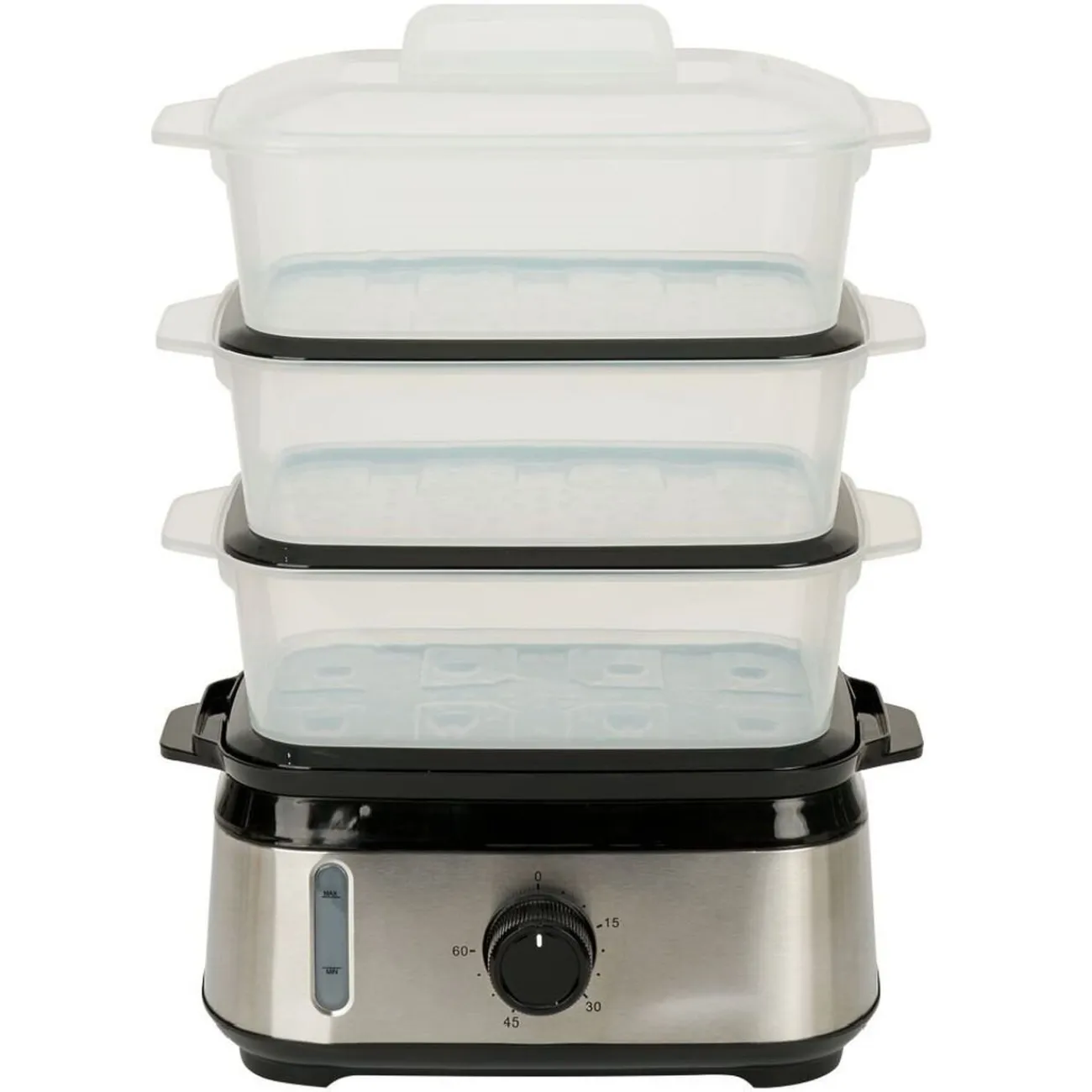 Sale Cuiseur vapeur 3x3L avec minuteur Petit Électroménager