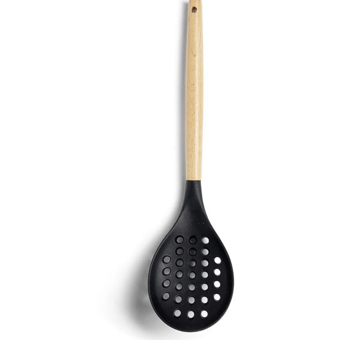 New Écumoire en plastique noir et gris L.33cm Préparation Culinaire