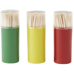 Sale Cure dent tonneau en bambou x3 Préparation Culinaire