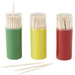 Sale Cure dent tonneau en bambou x3 Préparation Culinaire