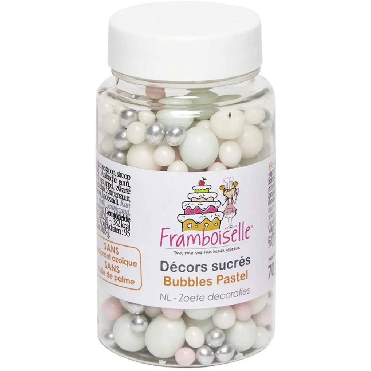 Online Décor bulle pastel en sucre 70 g Préparation Culinaire