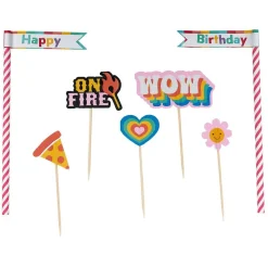 Outlet Décoration gâteau anniversaire pique thème candy x7 Préparation Culinaire