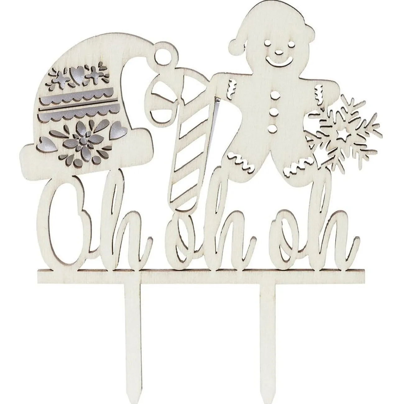 Discount Décoration gâteau de Noël en bois beige Préparation Culinaire