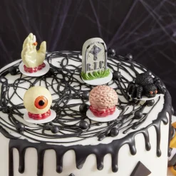Discount Décoration gâteau Halloween x5 en résine Préparation Culinaire