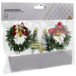 Outlet Décoration pour bûche de Noël x5 Cuisson