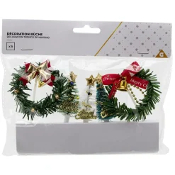 Outlet Décoration pour bûche de Noël x5 Cuisson