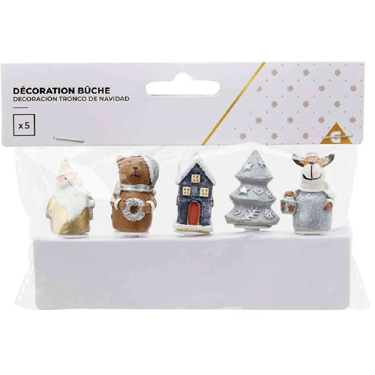 Outlet Décoration pour bûche de Noël x5 Cuisson
