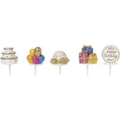 Hot Décoration pour gâteau d'anniversaire x5 Préparation Culinaire