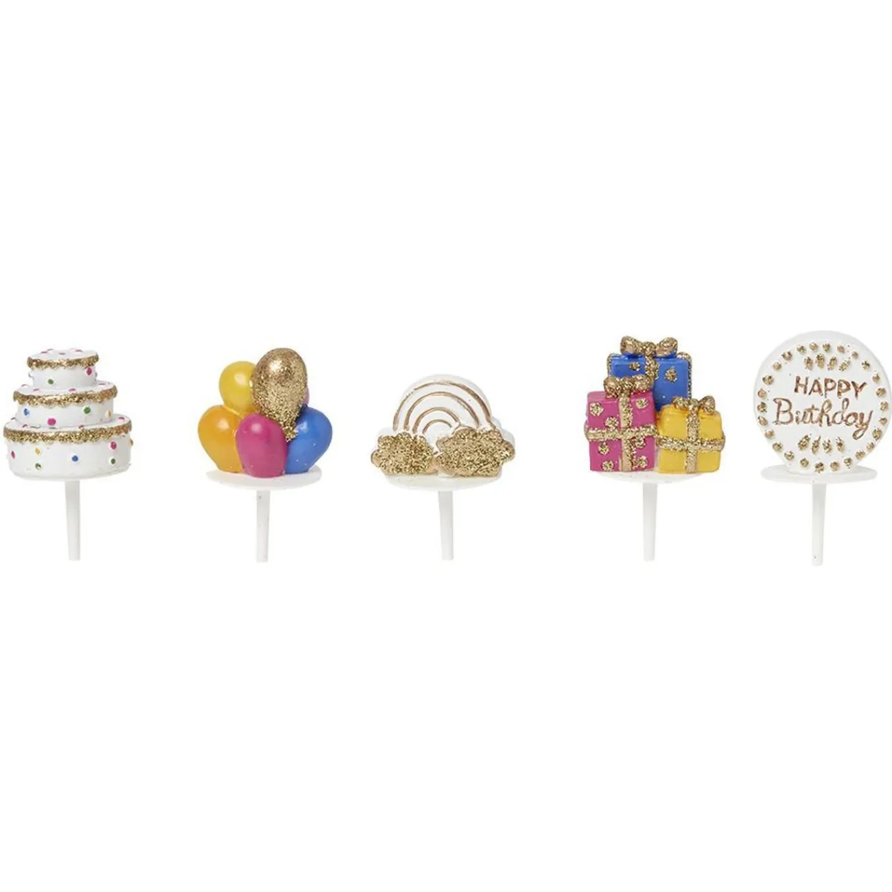 Hot Décoration pour gâteau d'anniversaire x5 Préparation Culinaire