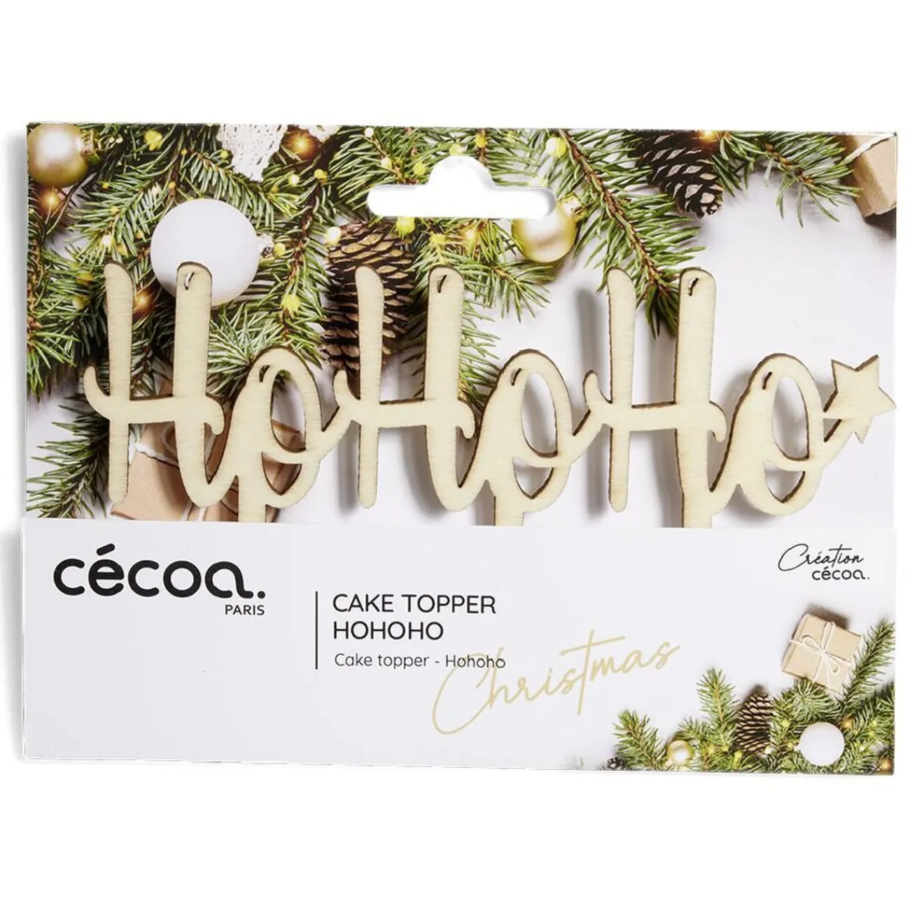 Hot Décoration pour gâteau de Noël en bois Préparation Culinaire