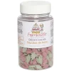 Discount Décors sucrés feuilles de houx rose et vert 50 g Framboiselle Préparation Culinaire