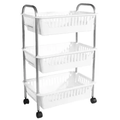 Desserte 3 niveaux à roulettes Metaltex Rangement De Cuisine