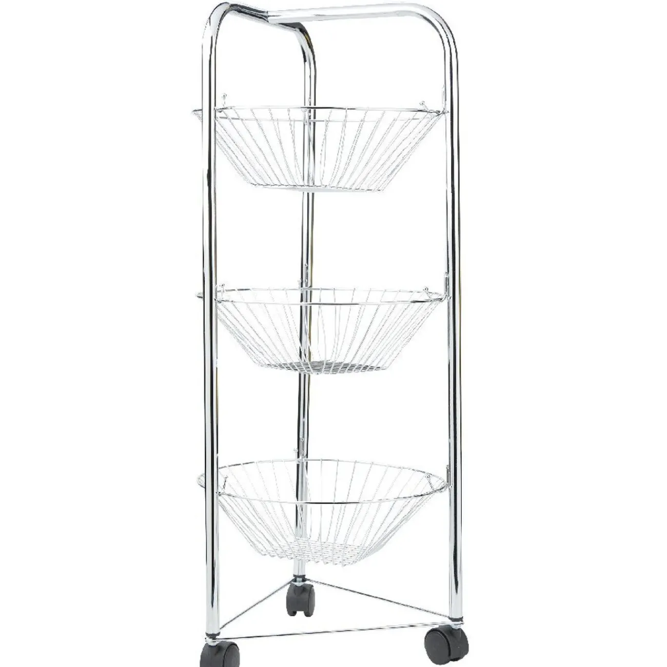 Outlet Desserte 3 étages argenté Rangement De Cuisine