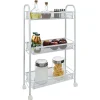 Discount Desserte cuisine 3 niveaux métal blanc Rangement De Cuisine